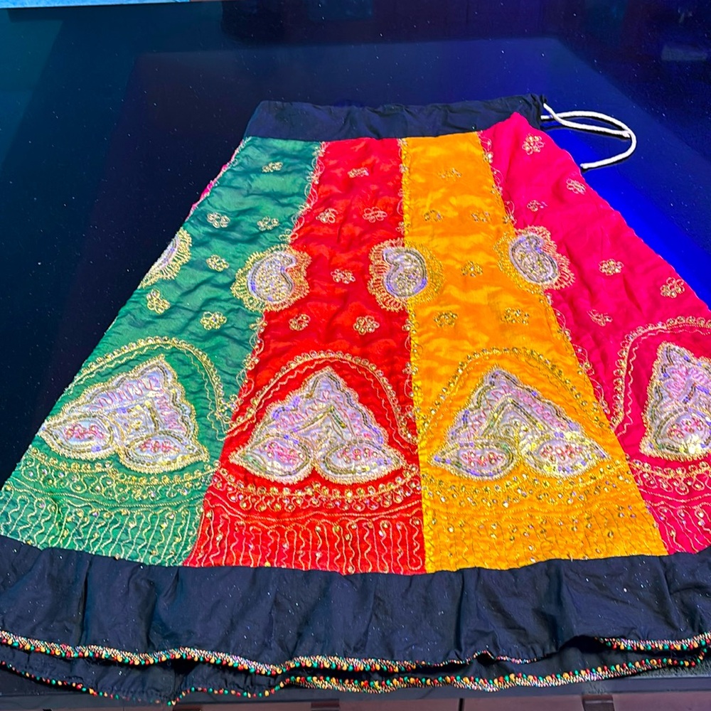 Bohemian gold detailed skirt